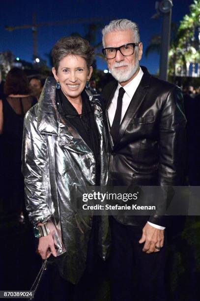 Beth Rudin DeWoody and Firooz Zahed attend the 2017 LACMA Art + Film Gala Honoring Mark Bradford and George Lucas presented by Gucci at LACMA on...