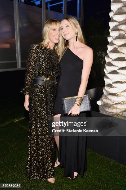 Eve Gerber and guest attend the 2017 LACMA Art + Film Gala Honoring Mark Bradford and George Lucas presented by Gucci at LACMA on November 4, 2017 in...