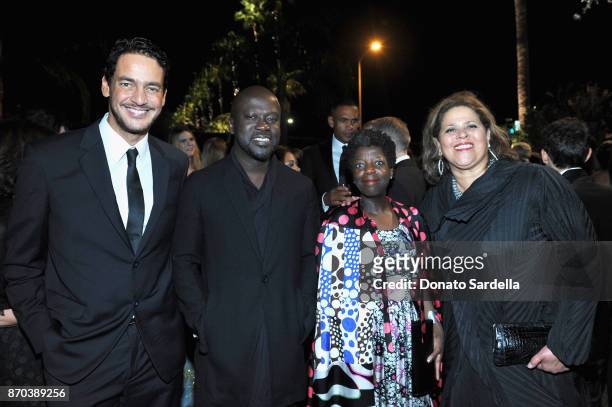 Guest, David Adjaye, LACMA Trustee Thelma Golden and guest attend the 2017 LACMA Art + Film Gala Honoring Mark Bradford and George Lucas presented by...