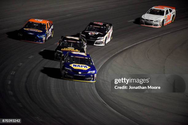 Todd Gilliland, driver of the NAPA Auto Parts Toyota, races on track during the NASCAR K&N Pro Series West Coast Stock Car Hall of Fame Championship...
