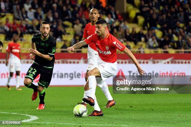 Gabriel Boschilia of Monaco during the Ligue 1 match between AS Monaco and EA Guingamp at Stade Louis II on November 4, 2017 in Monaco, .