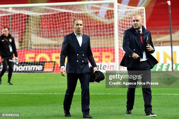 Leonardo Jardim head coach of Monaco during the Ligue 1 match between AS Monaco and EA Guingamp at Stade Louis II on November 4, 2017 in Monaco, .