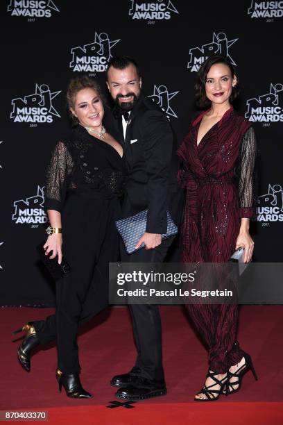 Marilou Berry and Natoo attend the 19th NRJ Music Awards on November 4, 2017 in Cannes, France.