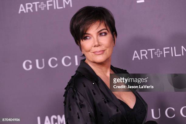 Kris Jenner attends the 2017 LACMA Art + Film gala at LACMA on November 4, 2017 in Los Angeles, California.