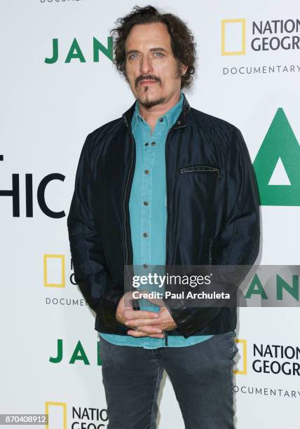 Actor Kim Coates attends the premiere of National Geographic documentary films' 'Jane' at the Hollywood Bowl on October 9, 2017 in Hollywood,...