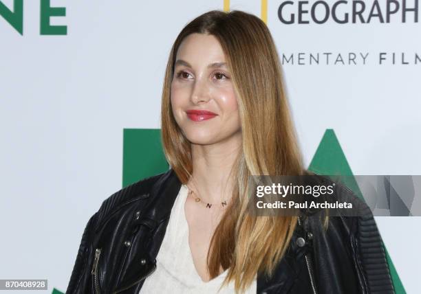 Personality Whitney Port attends the premiere of National Geographic documentary films' 'Jane' at the Hollywood Bowl on October 9, 2017 in Hollywood,...