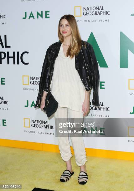 Personality Whitney Port attends the premiere of National Geographic documentary films' 'Jane' at the Hollywood Bowl on October 9, 2017 in Hollywood,...