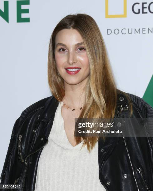 Personality Whitney Port attends the premiere of National Geographic documentary films' 'Jane' at the Hollywood Bowl on October 9, 2017 in Hollywood,...