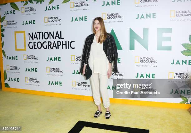 Personality Whitney Port attends the premiere of National Geographic documentary films' 'Jane' at the Hollywood Bowl on October 9, 2017 in Hollywood,...