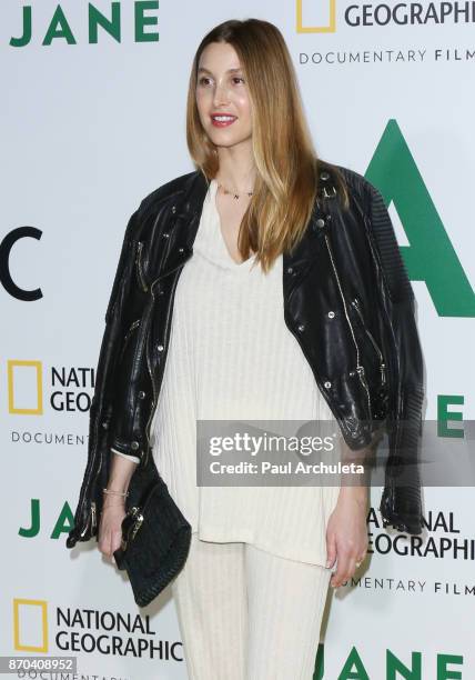 Personality Whitney Port attends the premiere of National Geographic documentary films' 'Jane' at the Hollywood Bowl on October 9, 2017 in Hollywood,...