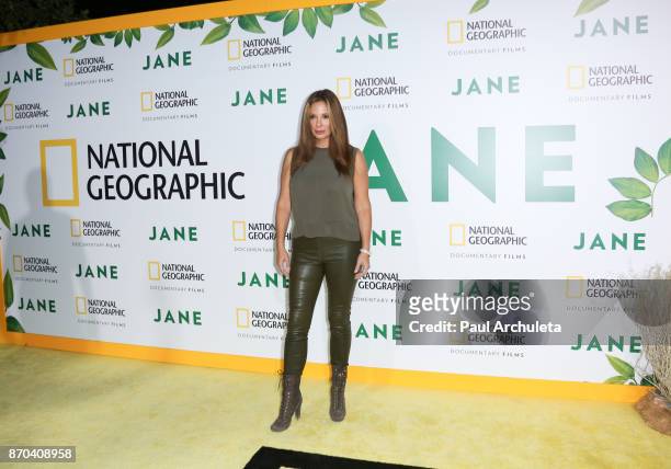 Actress Alex Meneses attends the premiere of National Geographic documentary films' 'Jane' at the Hollywood Bowl on October 9, 2017 in Hollywood,...