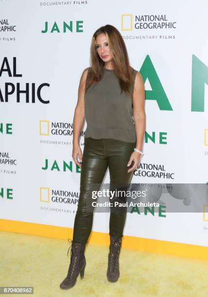 Actress Alex Meneses attends the premiere of National Geographic documentary films' 'Jane' at the Hollywood Bowl on October 9, 2017 in Hollywood,...