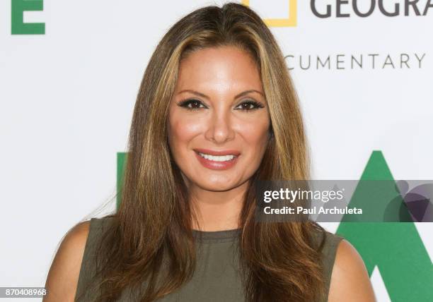 Actress Alex Meneses attends the premiere of National Geographic documentary films' 'Jane' at the Hollywood Bowl on October 9, 2017 in Hollywood,...