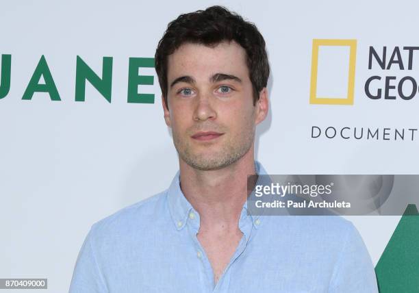 Actor Levi Fiehler attends the premiere of National Geographic documentary films' 'Jane' at the Hollywood Bowl on October 9, 2017 in Hollywood,...