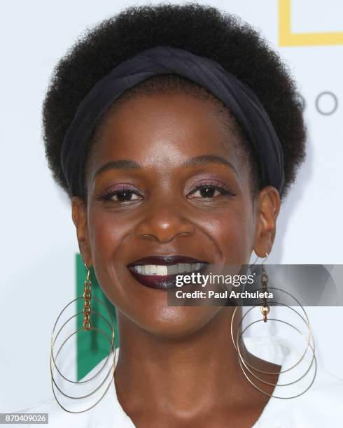 Actress Kelsey Scott attends the premiere of National Geographic documentary films' 'Jane' at the Hollywood Bowl on October 9, 2017 in Hollywood,...