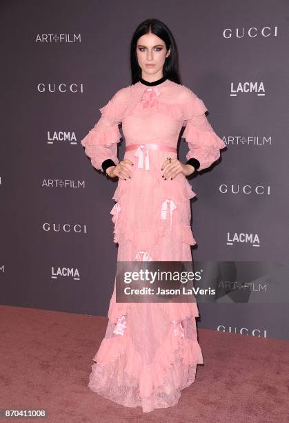 Tali Lennox attends the 2017 LACMA Art + Film gala at LACMA on November 4, 2017 in Los Angeles, California.