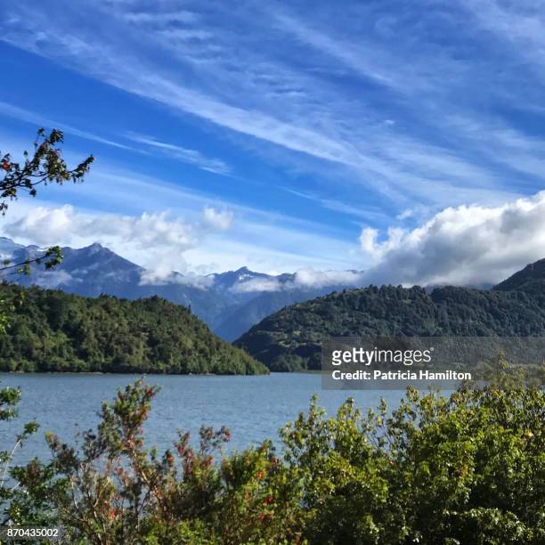 aisen fjord, patagonian chile - aysén del general carlos ibáñez del campo stock pictures, royalty-free photos & images