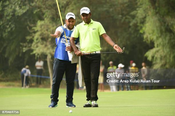 Om Prakash Chouhan of India pictured during round four of the Panasonic Open India at Delhi Golf Club on November 5, 2017 in New Delhi, India.