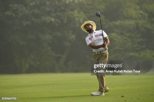 Aman Raj of India pictured during round four of the Panasonic Open India at Delhi Golf Club on November 5, 2017 in New Delhi, India.
