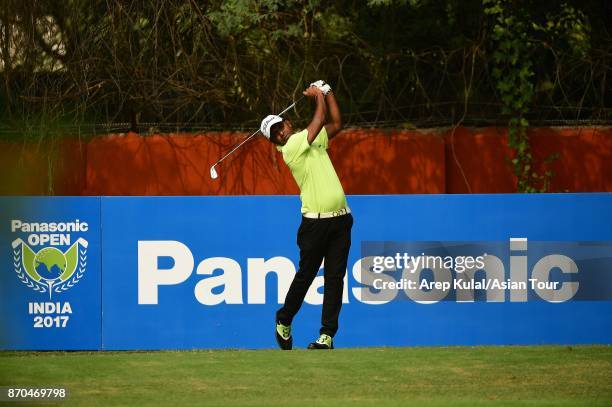 Om Prakash Chouhan of India pictured during round four of the Panasonic Open India at Delhi Golf Club on November 5, 2017 in New Delhi, India.