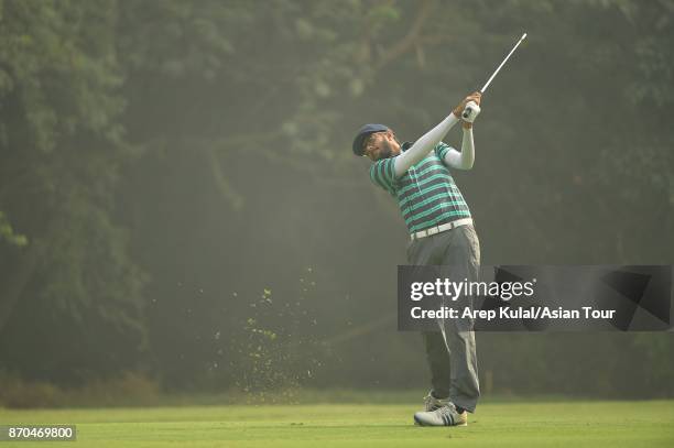 Karandeep Kochhar of India pictured during round four of the Panasonic Open India at Delhi Golf Club on November 5, 2017 in New Delhi, India.