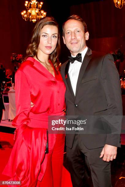 German actor Wotan Wilke Moehring and his partner Cosima Lohse attend the aftershow party during during the 24th Opera Gala at Deutsche Oper Berlin...