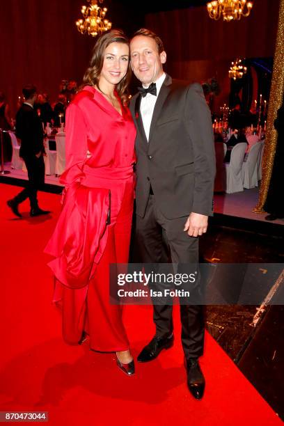 German actor Wotan Wilke Moehring and his partner Cosima Lohse attend the aftershow party during during the 24th Opera Gala at Deutsche Oper Berlin...