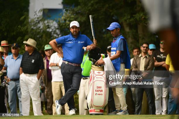 Shiv Kapur of India pictured during round four of the Panasonic Open India at Delhi Golf Club on November 5, 2017 in New Delhi, India.