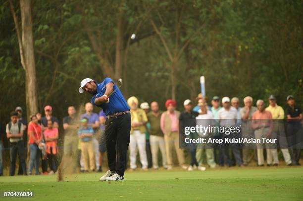 Shiv Kapur of India pictured during round four of the Panasonic Open India at Delhi Golf Club on November 5, 2017 in New Delhi, India.