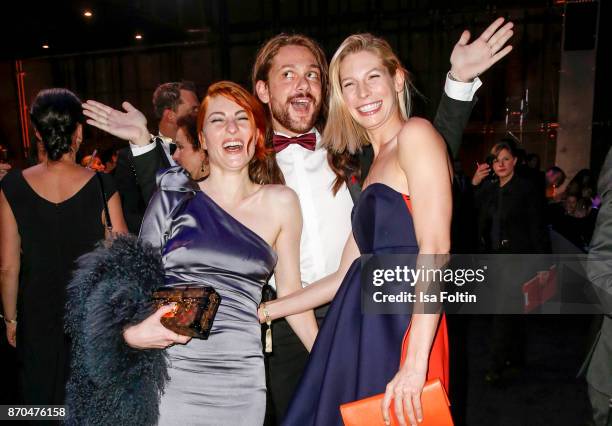 Influencer Masha Sedgwick, influencer Riccardo Simonetti and model Sarah Brandner attend the aftershow party during during the 24th Opera Gala at...