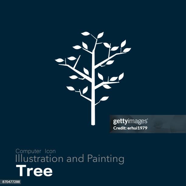 tree - leaf logo stock illustrations