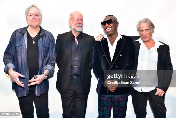 The Bruce Willis Blues Band attends the Neuberger Museum of Art 2017 Benefete at Neuberger Museum at Purchase College on November 4, 2017 in...