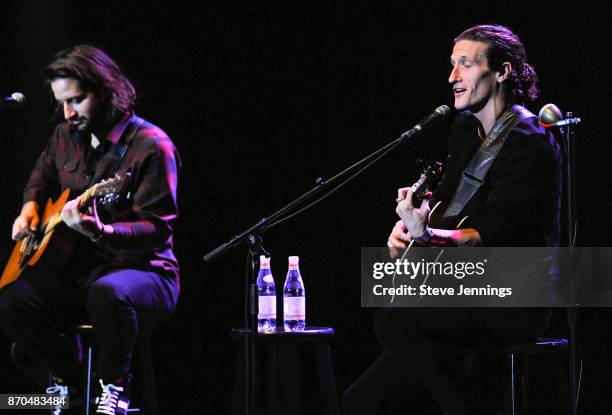 Zack Feinberg and David Shaw of The Revivalists perform on Day 3 of Live In The Vineyard 2017 at the Uptown Theatre Napa on November 4, 2017 in Napa,...