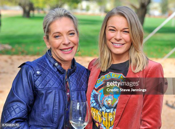 Live In The Vinyard Founder Bobbie Hach-Jacobs and Singer LeAnn Rimes attend Day 3 of Live In The Vineyard 2017 at Sutter Home Winery on November 4,...
