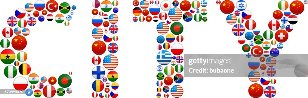 Cities Flags City World Flags Vector Buttons High-Res Vector Graphic - Getty Images