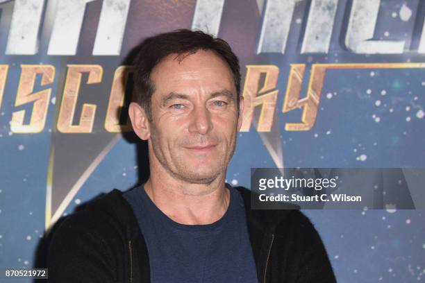 Actor Jason Isaacs attends the 'Star Trek: Discovery' photocall at Millbank Tower on November 5, 2017 in London, England.