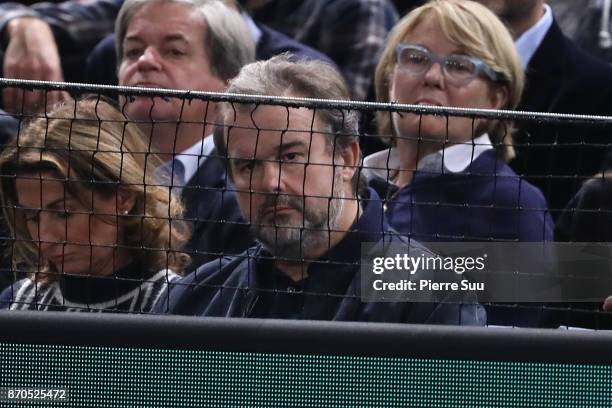 Pierre Herme is seen watching the final during the Rolex Paris Masters at Hotel Accor Arena Bercy on November 3, 2017 in Paris, France.