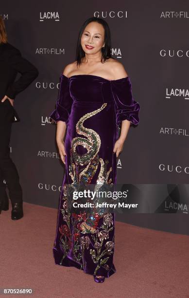 Co-host Eva Chow attends the 2017 LACMA Art + Film Gala Honoring Mark Bradford and George Lucas presented by Gucci at LACMA on November 4, 2017 in...