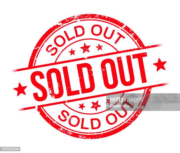 ausverkauft - sold out stock-grafiken, -clipart, -cartoons und -symbole