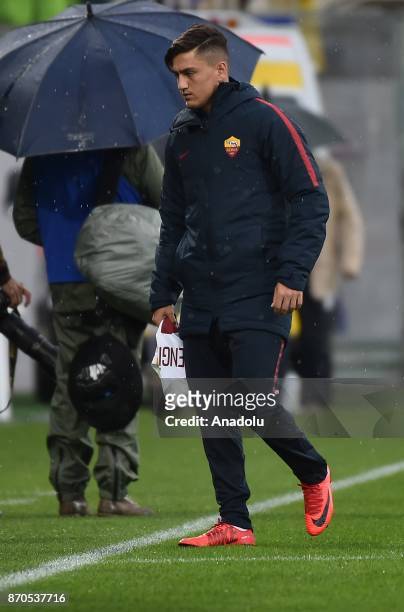 Cengiz Under of AS Roma is seen during Italy Serie A match between ACF Fiorentina and AS Roma at Stadio Artemio Franchi in Florence,Italy on November...