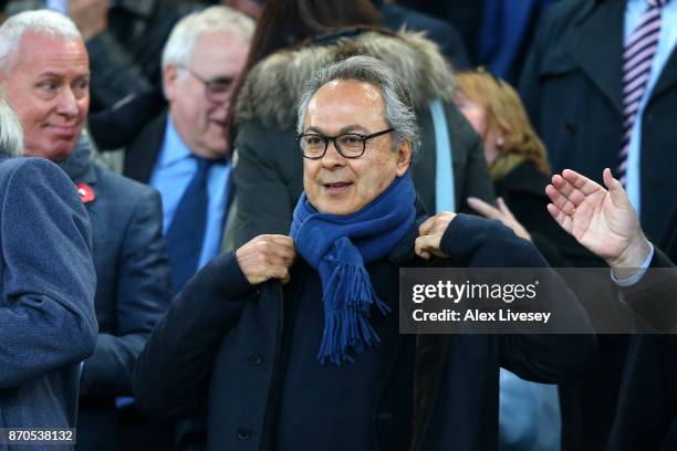 Farhad Moshiri, Everton owner is seen prior to the Premier League match between Everton and Watford at Goodison Park on November 5, 2017 in...