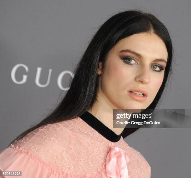 Tali Lennox arrives at the 2017 LACMA Art + Film Gala honoring Mark Bradford and George Lucas at LACMA on November 4, 2017 in Los Angeles, California.