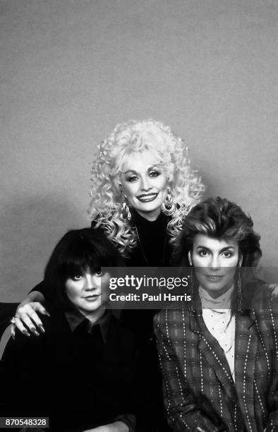 Linda Ronstadt, Dolly Parton and Emmylou Harris photographed April 9, 1987 Hollywood , Los Angeles, California