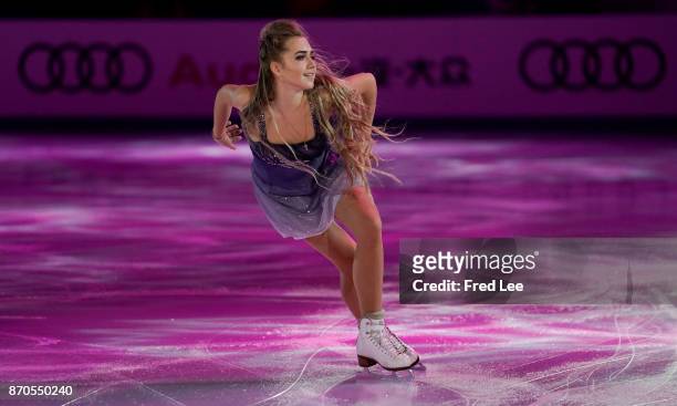 Elena Radionova of Russia performs during the Exhibition Program on day three of Audi Cup of China ISU Grand Prix of Figure Skating 2017 at Beijing...