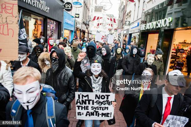 Anonymous-inspired activists are taking to the streets of Amsterdam on November 5, as part of a global movement. Hiding behind symbolic Anonymous...