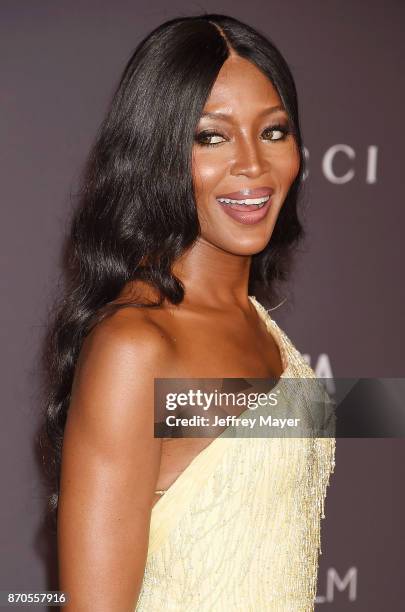 Model Naomi Campbell attends the 2017 LACMA Art + Film Gala Honoring Mark Bradford and George Lucas presented by Gucci at LACMA on November 4, 2017...