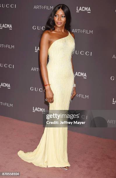 Model Naomi Campbell attends the 2017 LACMA Art + Film Gala Honoring Mark Bradford and George Lucas presented by Gucci at LACMA on November 4, 2017...