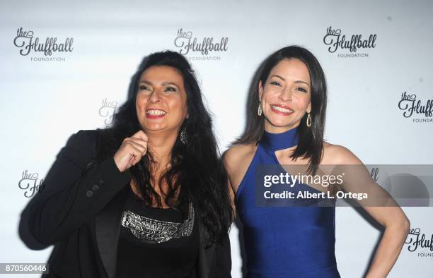 Actress Alice Amter and host Emmanuelle Vaugier at The 2017 Fluffball held at Lombardi House on November 4, 2017 in Los Angeles, California.