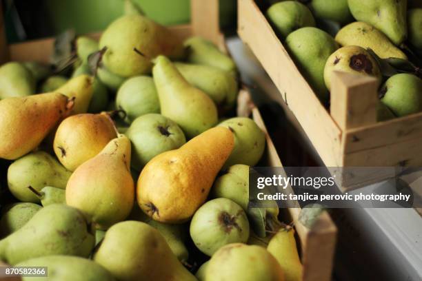 pears preserved for winter - pear stock pictures, royalty-free photos & images