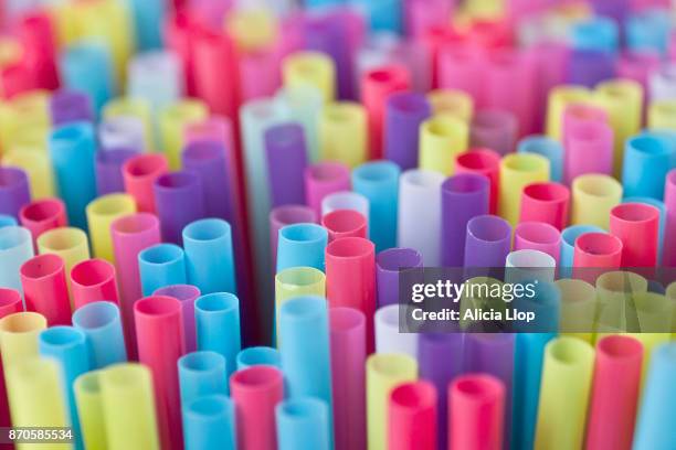 straws - stro stockfoto's en -beelden